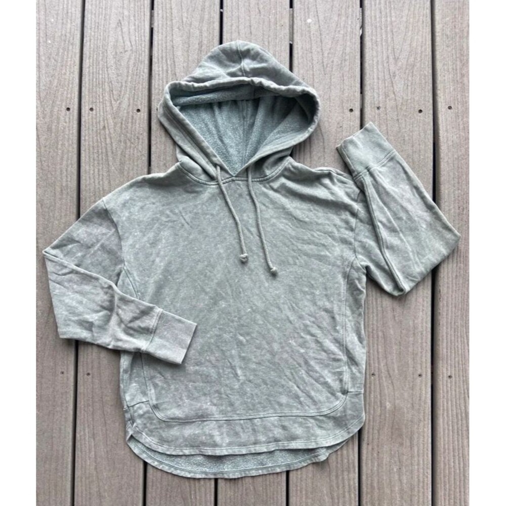Universal Thread Women’s M Sage Green Mineral Wash Hoodie Pullover Kangaroo Pock